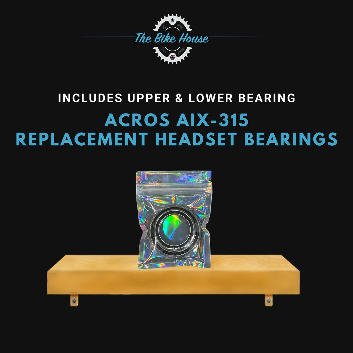 ACROS AIX-315 TAPERED HEADSET BEARINGS IS41 1 1:8” IS52 1.5” IS 42 52