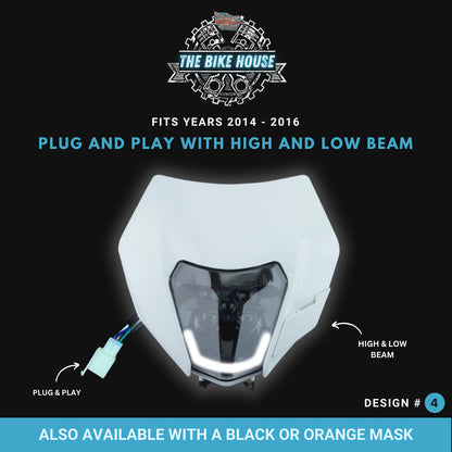 KTM 2014-2016 SUPER BRIGHT LED DRL HEADLIGHT HI/LOW WHITE #4