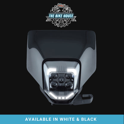 2017 - 2023 HUSQVARNA DRL BLACK SUPER BRIGHT LED HEADLIGHT 4200 LUMENS FE TE HUS