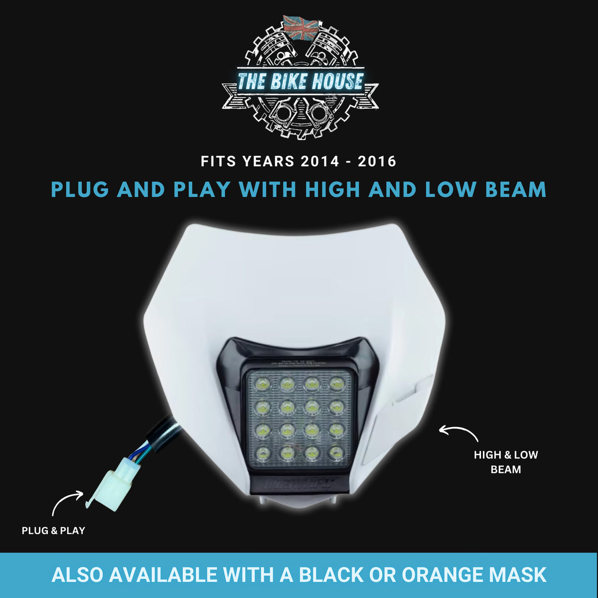 KTM 2014-2016 16 LED White Headlight Super Bright 4800 Lumens TPI EXC Light #3