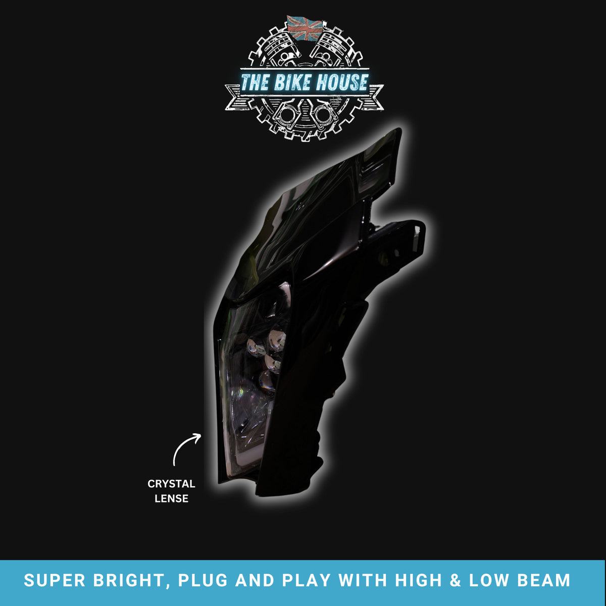 KTM 2017-2023 DRL LED Black Headlight Super Bright 4200 Lumens TPI EXC Light #4