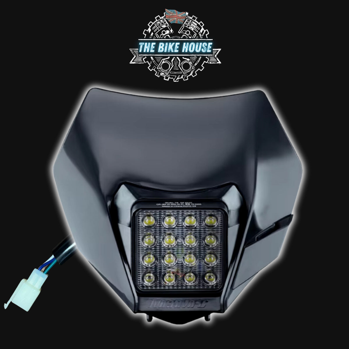 2015 - 2016 BLACK HUSKY 16 LED HEADLIGHT SUPER BRIGHT HUSQVARNA LIGHT TE FE