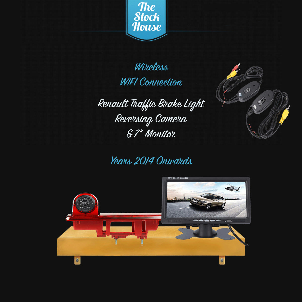 Renault Traffic Wifi Reversing Camera & 7" Monitor Brake Light 2014> Onwards