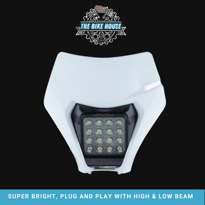 KTM 2017-2023 16 LED White Headlight Super Bright 4800 Lumens TPI EXC Light #3