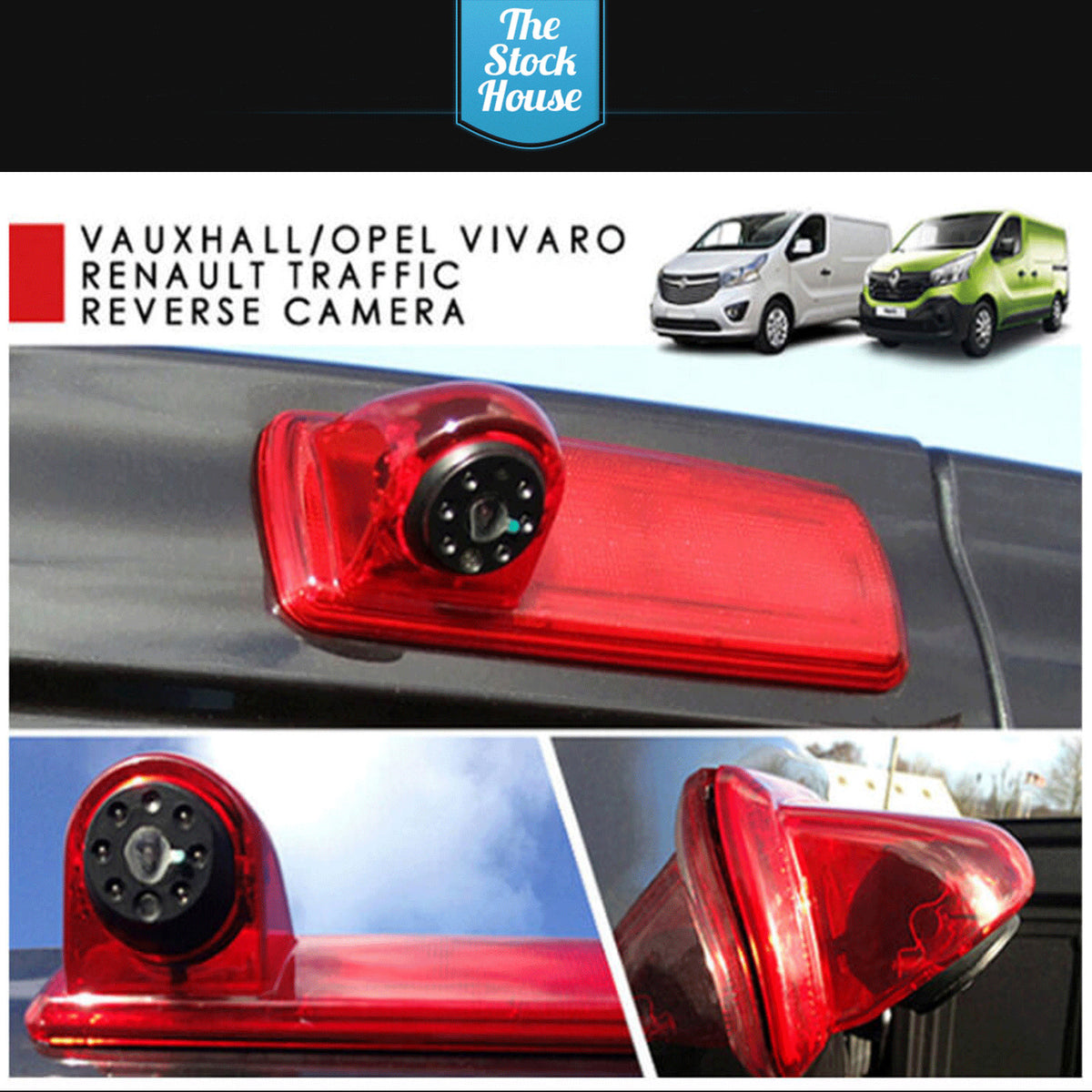 Vauxhall Vivaro Wifi Reversing Camera & 4.3" Monitor Brake Light 2014> Onwards