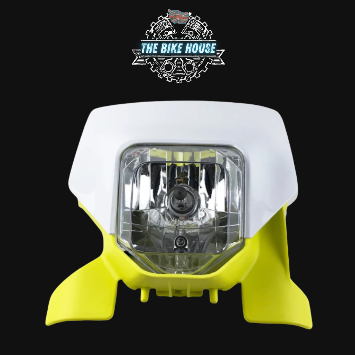 HUSQVARNA WHITE & YELLOW HEADLIGHT LIGHT FE TE TX SUPERMOTO 2020 2021  2022. 125