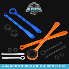 Load image into Gallery viewer, Anodised Universal Tyre Lever Wrench Trail Tools  [ ORANGE | BLUE | SILVER | BLACK ] KTM Husqvarna Honda Yamaha Kawasaki Beta Husaberg

