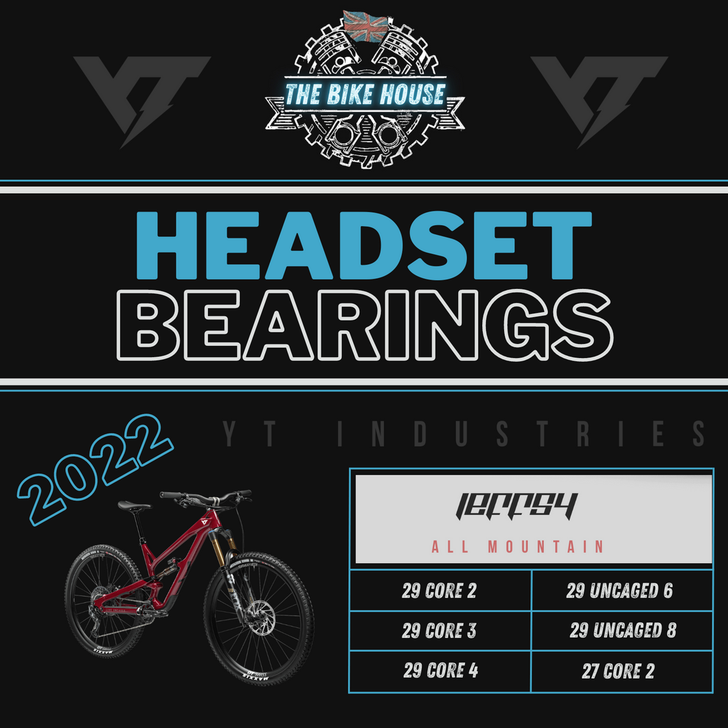 2022 YT JEFFSY REPLACEMENT TAPERED HEADSET BEARINGS [ 29 | 27 | CORE 2 | CORE 3 | CORE 4 | UNCAGED 6 | UNCAGED 8 ]