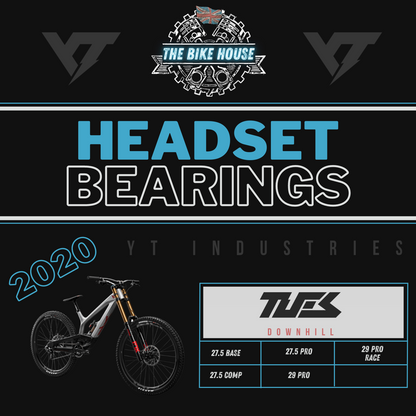 2020 YT TUES REPLACEMENT TAPERED HEADSET BEARINGS [ 27.5 | 29 | BASE |  COMP | PRO | PRO RACE ]