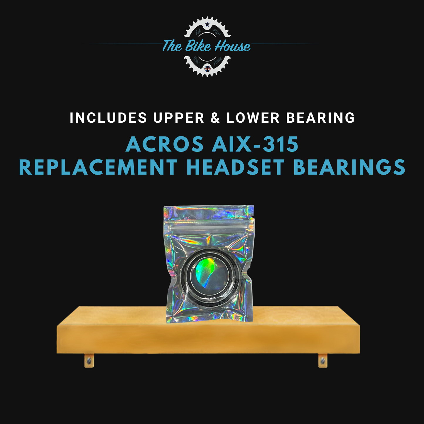 ACROS AIX-315 TAPERED HEADSET BEARINGS IS42 1 1:8” IS52 1.5” IS 42 52