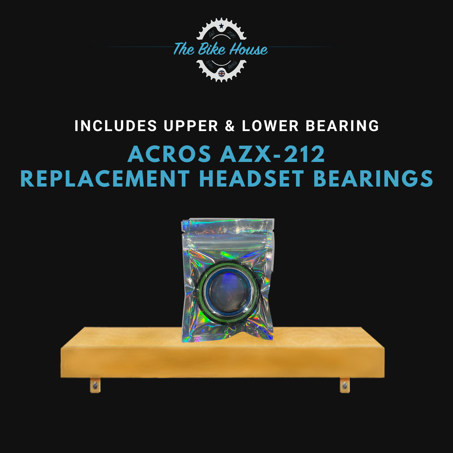 ACROS AZX-212 REPLACEMENT TAPERED HEADSET BEARINGS ZS44 ZS56