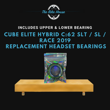 Load image into Gallery viewer, CUBE ELITE HYBRID C:62 SLT / SL / RACE 2019 TAPERED HEADSET BEARINGS ZS44 ZS56 ACROS
