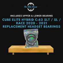 Load image into Gallery viewer, CUBE ELITE HYBRID C:62 SLT / SL / RACE 2020 - 2021 REPLACEMENT HEADSET BEARINGS ACROS ZS56 ZS56
