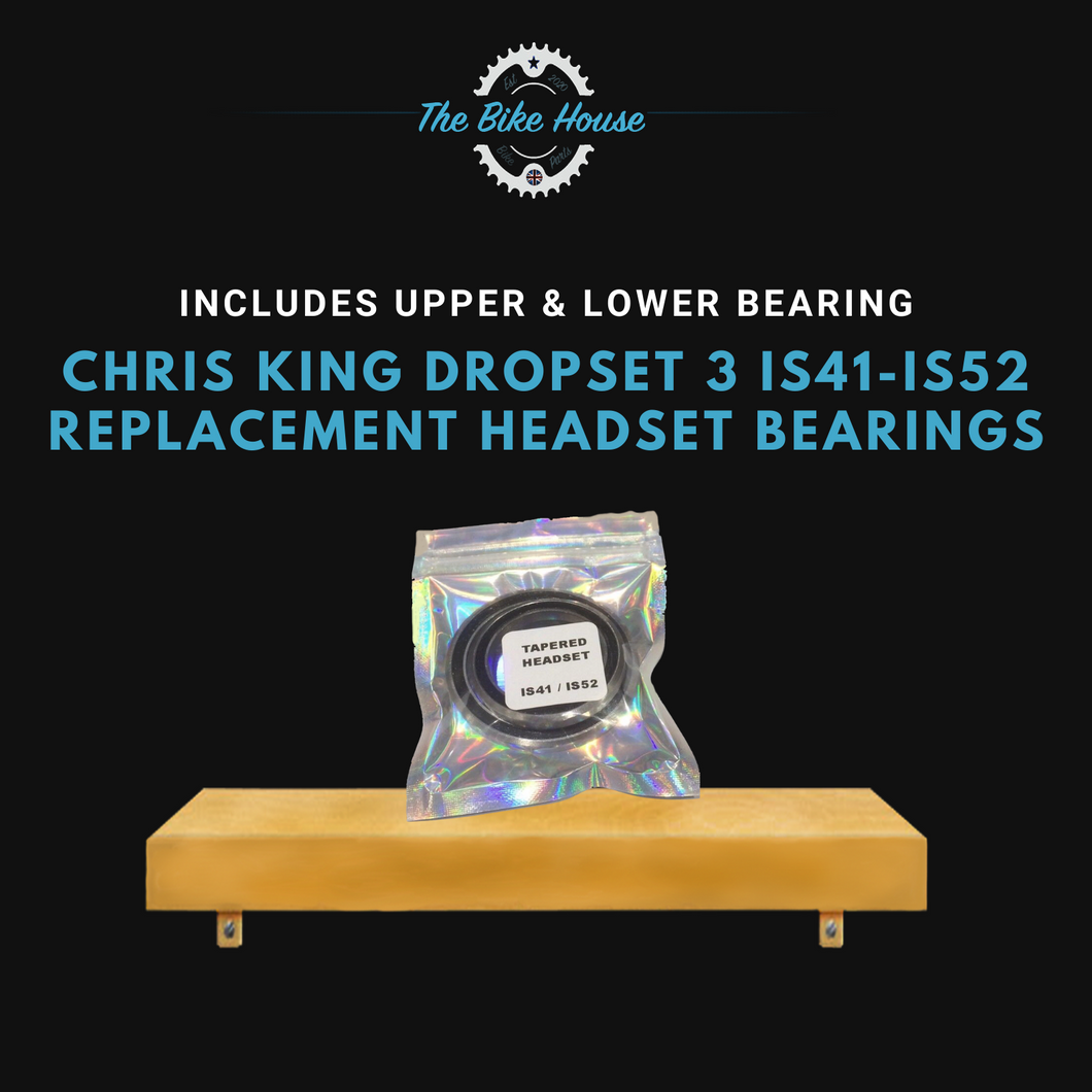 CHRIS KING DROPSET 3 HEADSET IS41-IS52 REPLACEMENT TAPERED HEADSET BEARINGS IS41 1 1:8” IS52 1.5” IS 41 52