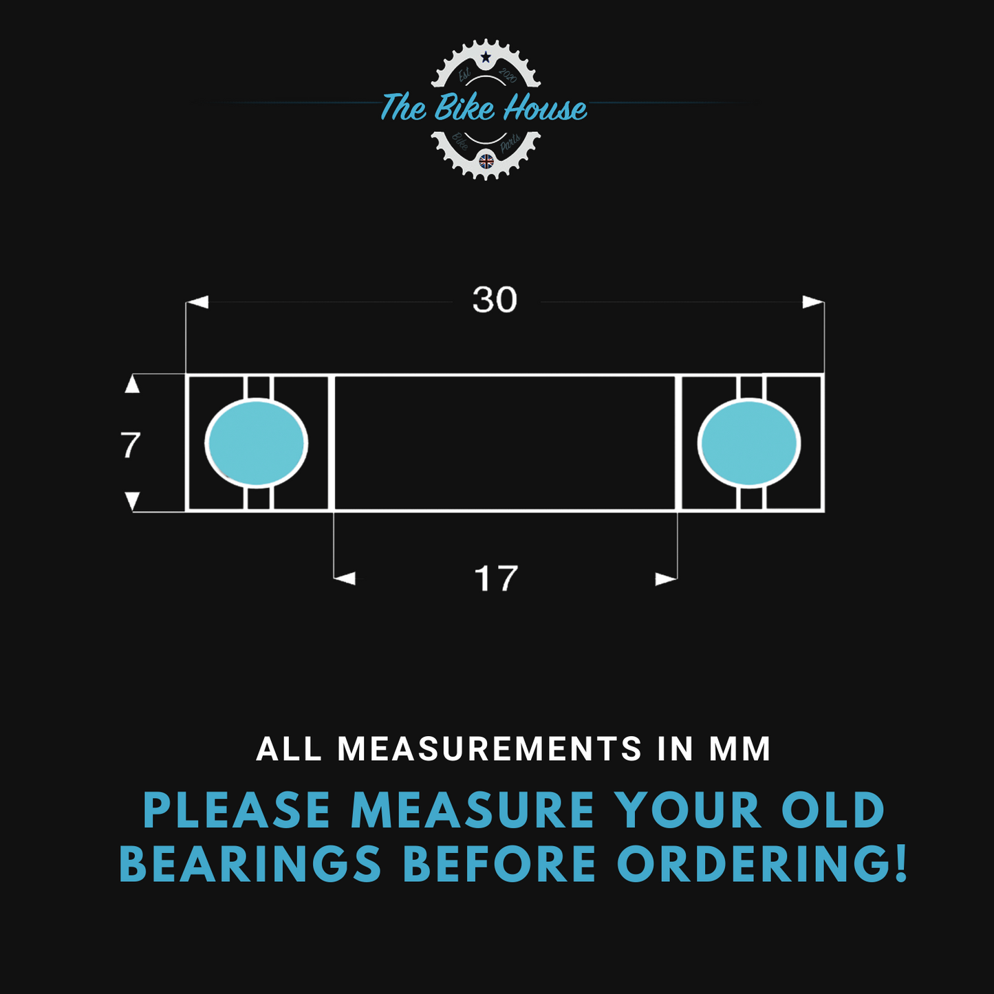 Road bike replacement hub bearings 6903 2RS or 61903 2RS quantity 2