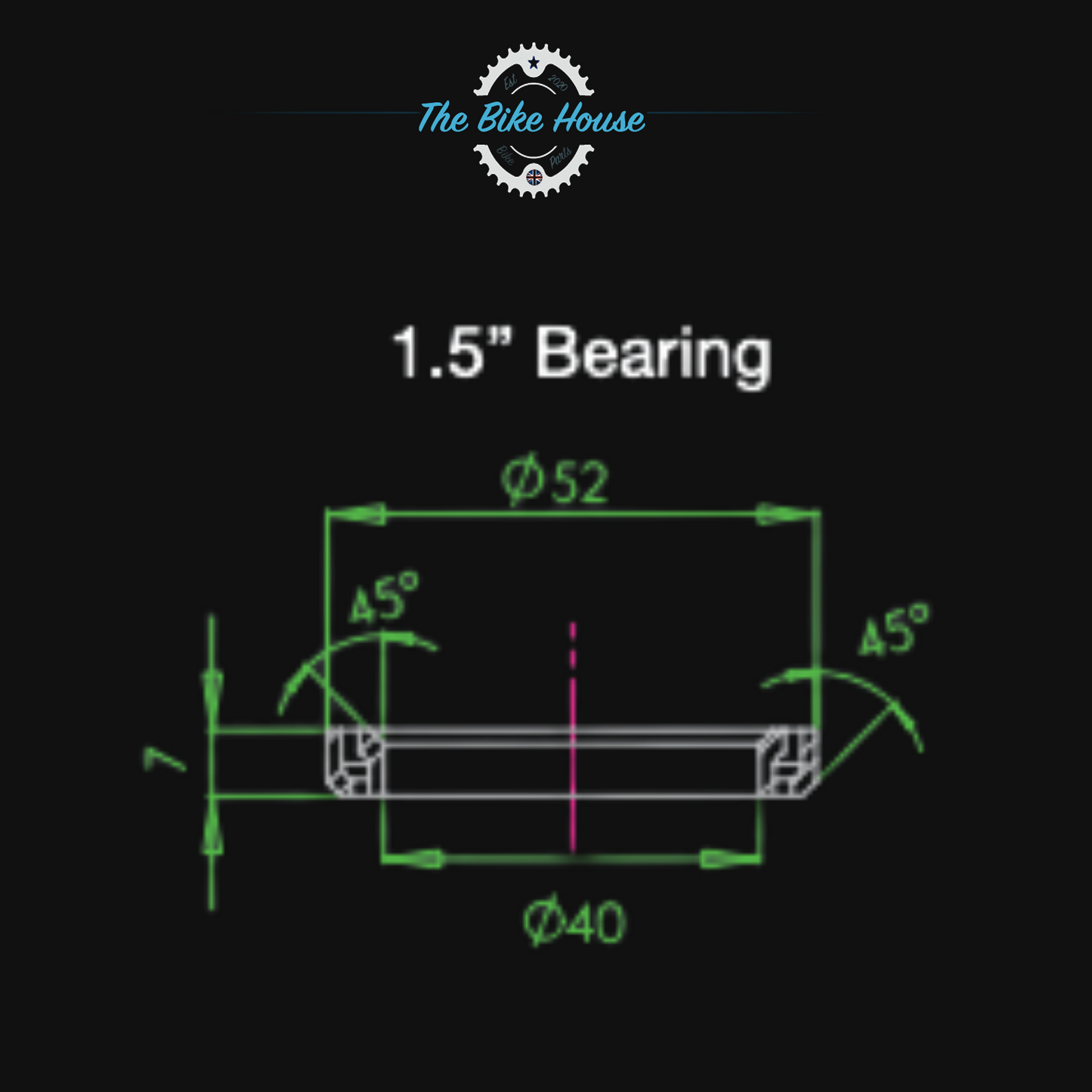 Replacement headset bearings for Hope Pick n MIx headsets 1 1.5” 1 1/8”