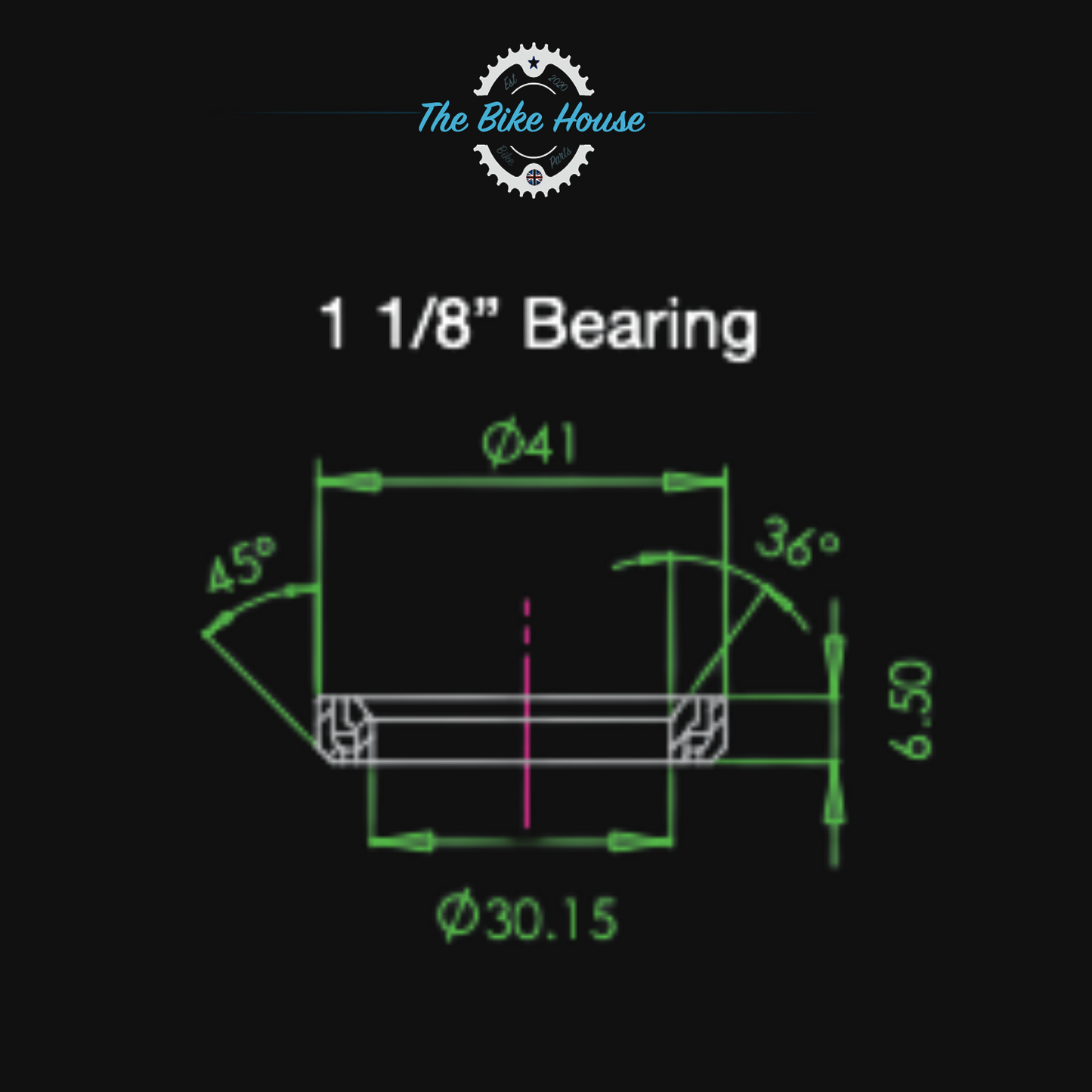 Replacement headset bearings for Hope Pick n MIx headsets 1 1.5” 1 1/8”