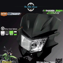 Load image into Gallery viewer, Kawasaki KLX125 KLX150 Replacement Black Headlight Light with mask
