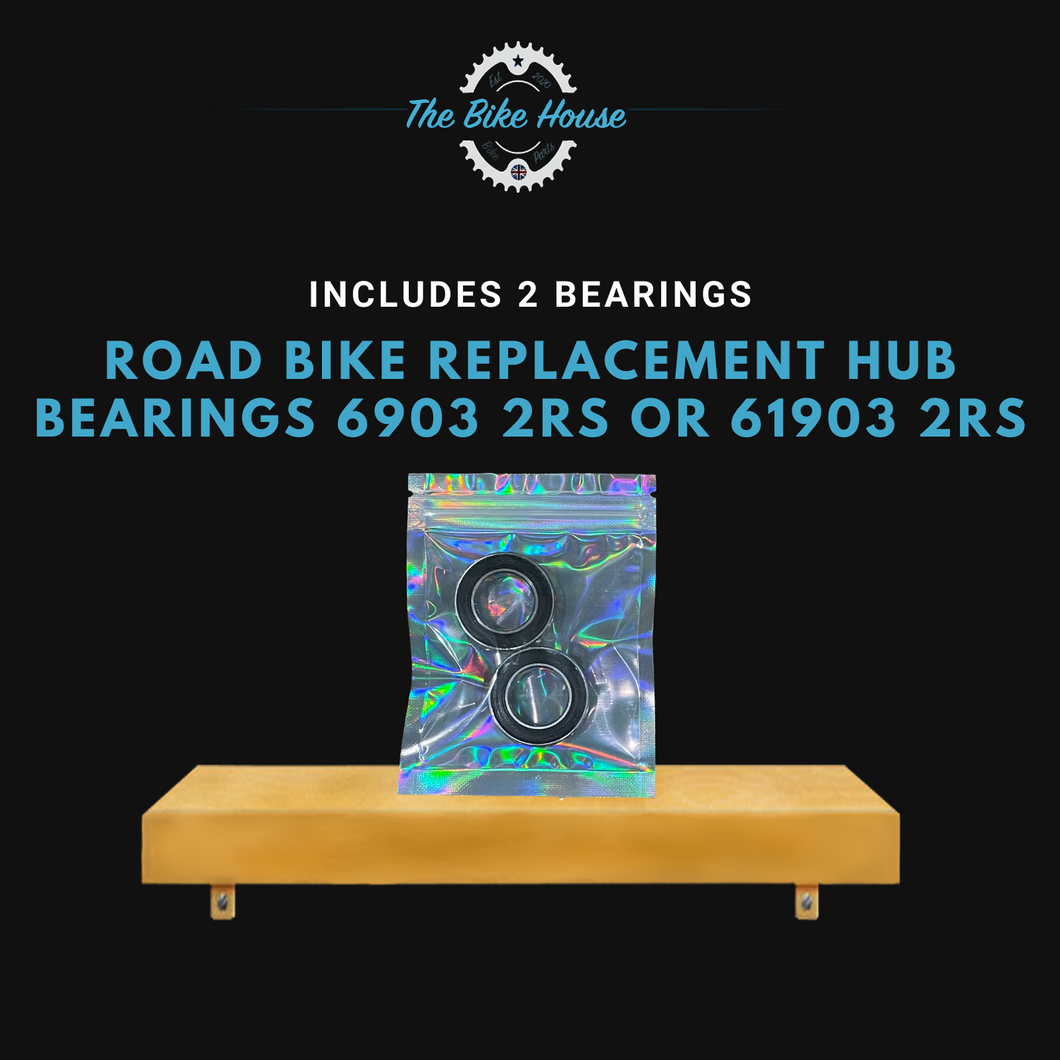 Road bike replacement hub bearings 6903 2RS or 61903 2RS quantity 2