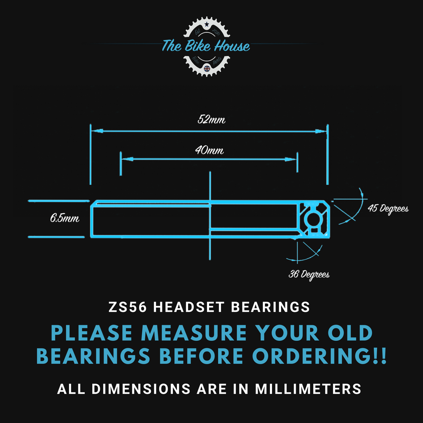 MONDRAKER DUSK ALU 2021 TAPERED HEADSET BEARINGS ZS44 ZS56 ACROS