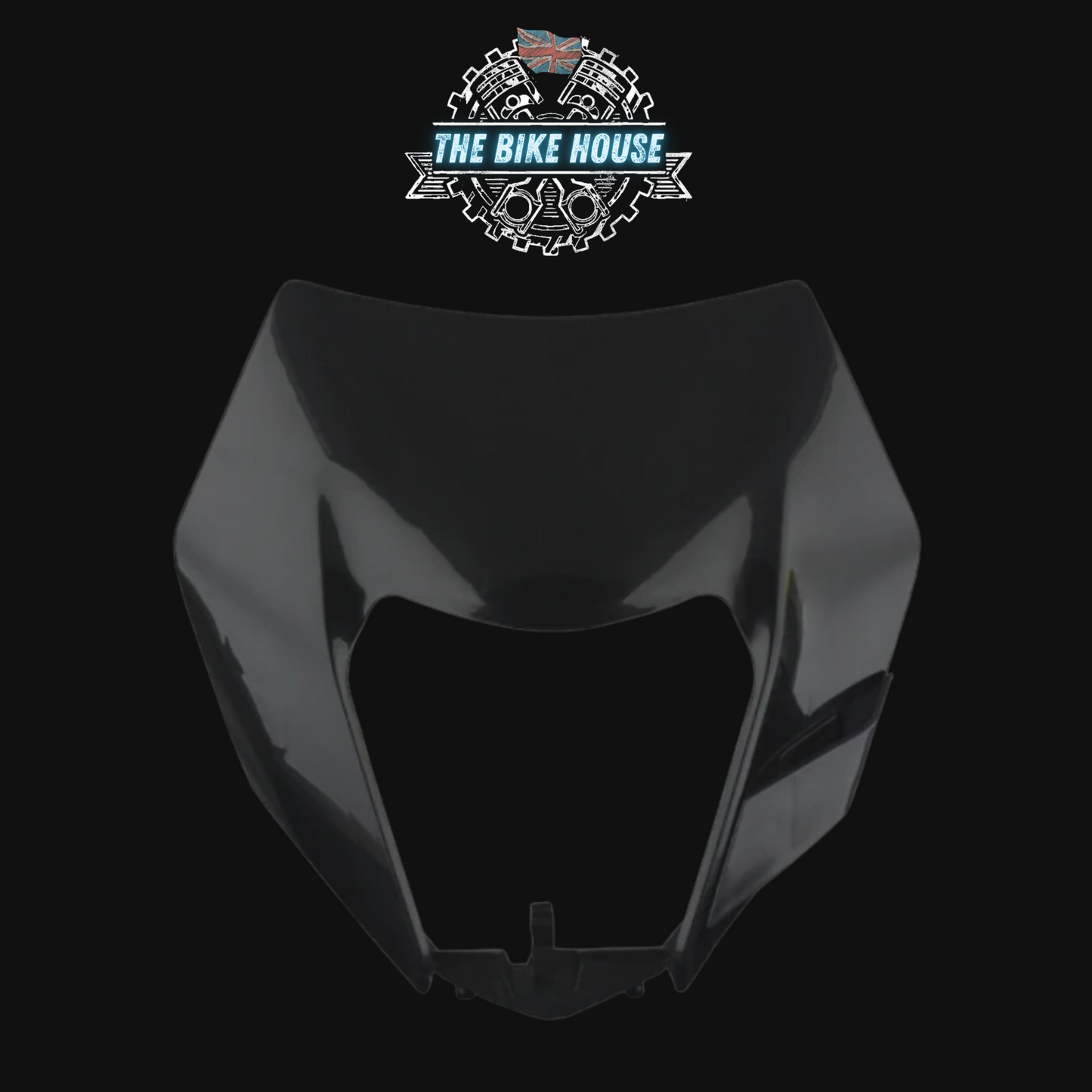 KTM BLACK HEADLIGHT MASK AND RUBBER BANDS 2014 - 2016