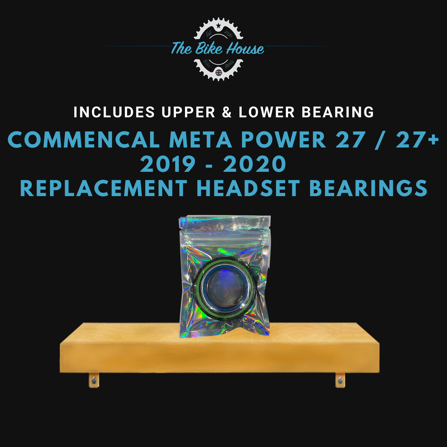 COMMENCAL META POWER 27 / 27+ 2019 - 2020 TAPERED HEADSET BEARINGS ZS44 ZS56 ACROS