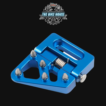 Load image into Gallery viewer, Anodised Blue Folding Brake Pedal Tip Fitment #2
