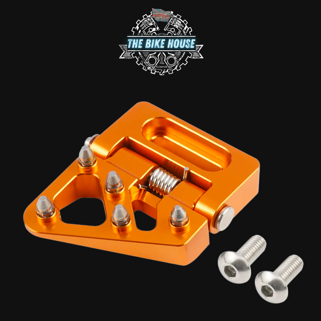 Anodised Orange Folding Brake Pedal Tip Fitment #2