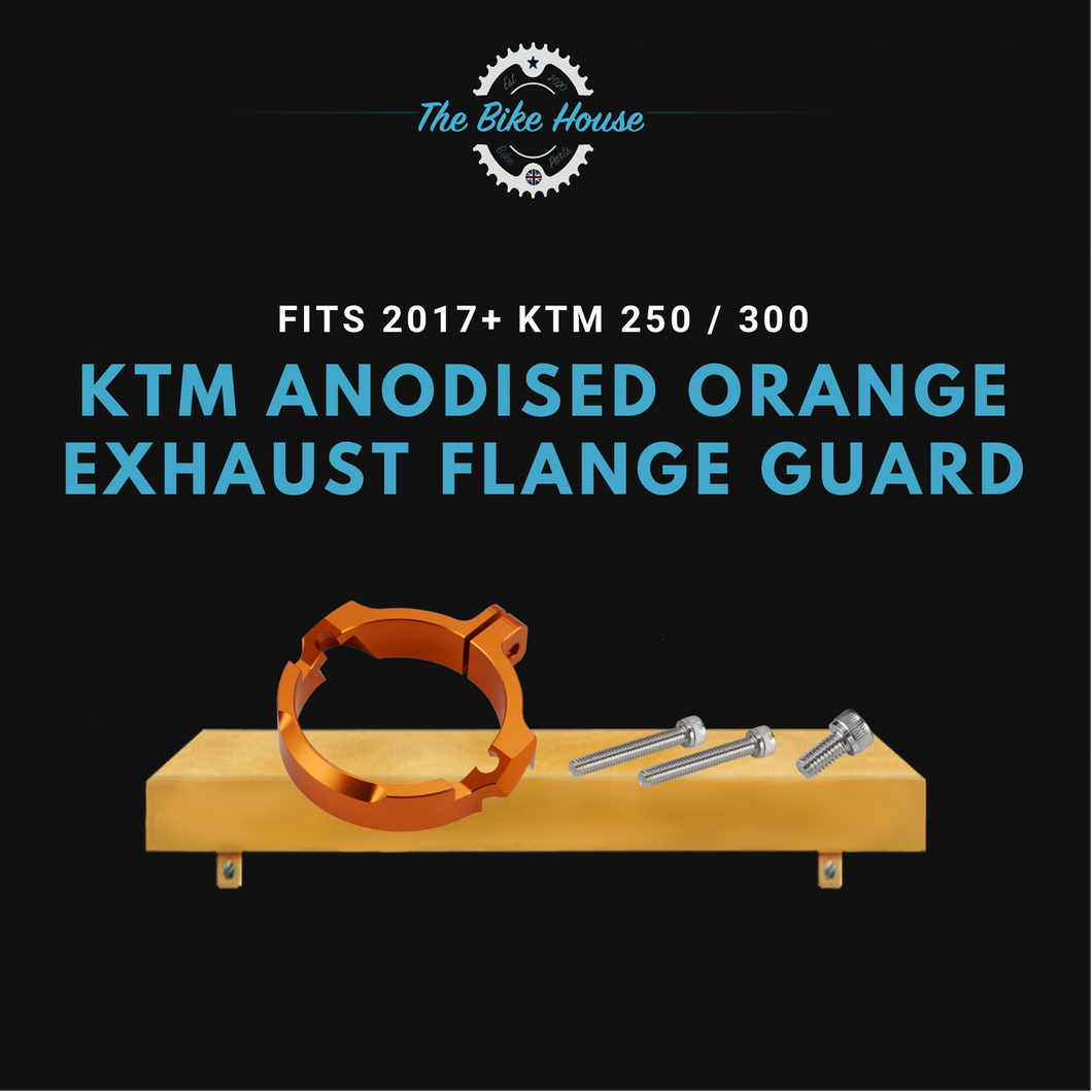 KTM ANODISED ORANGE EXHAUST FLANGE GUARD