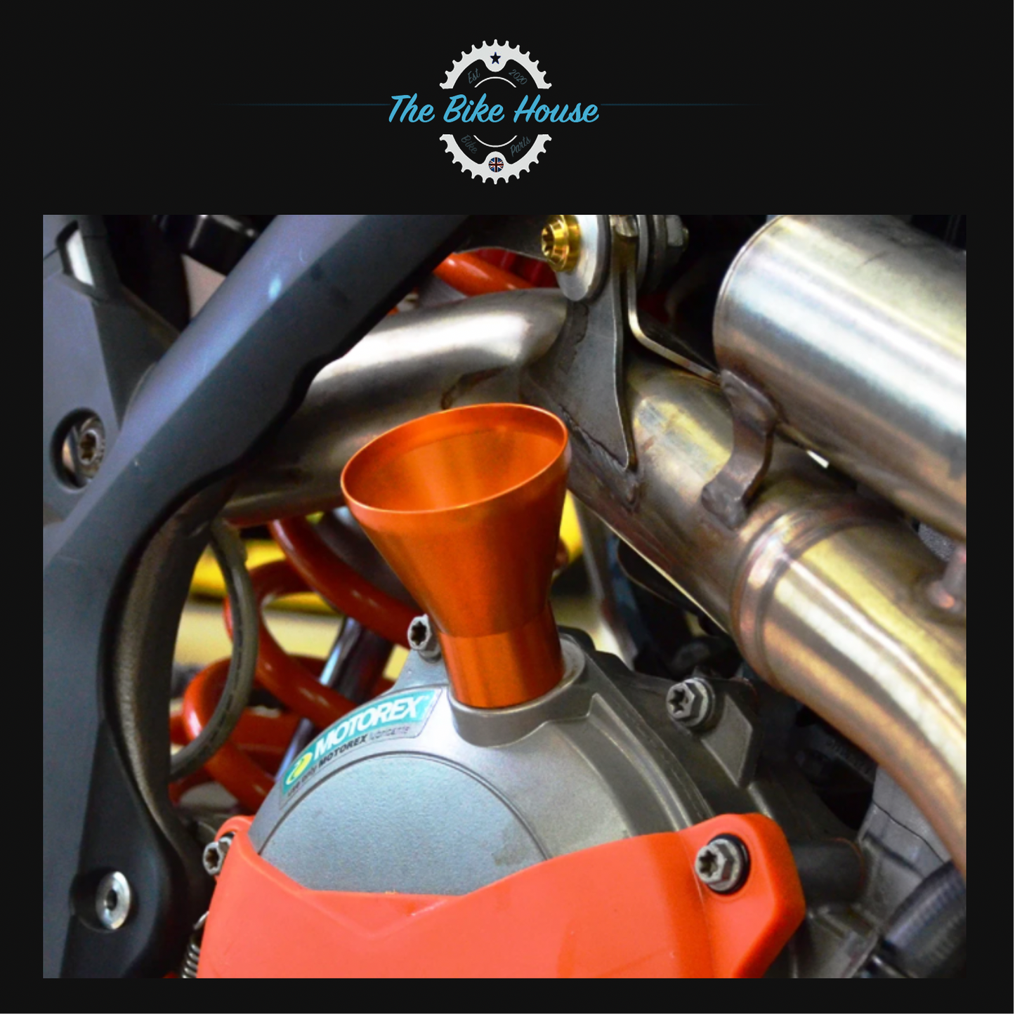 KTM ANODISED ORANGE OIL FILLER FUNNEL