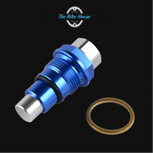 Load image into Gallery viewer, HUSQVARNA ANODISED BLUE CAM CHAIN TENSIONER

