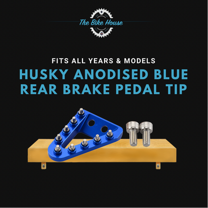 HUSQVARNA ANODISED BLUE REAR BRAKE PEDAL TIP