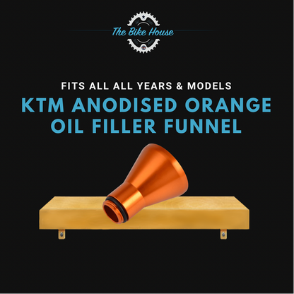 KTM ANODISED ORANGE OIL FILLER FUNNEL