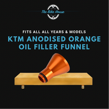 Load image into Gallery viewer, KTM ANODISED ORANGE OIL FILLER FUNNEL
