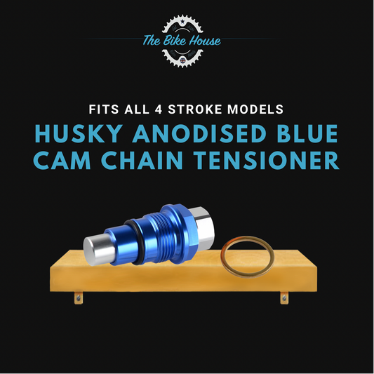 HUSQVARNA ANODISED BLUE CAM CHAIN TENSIONER