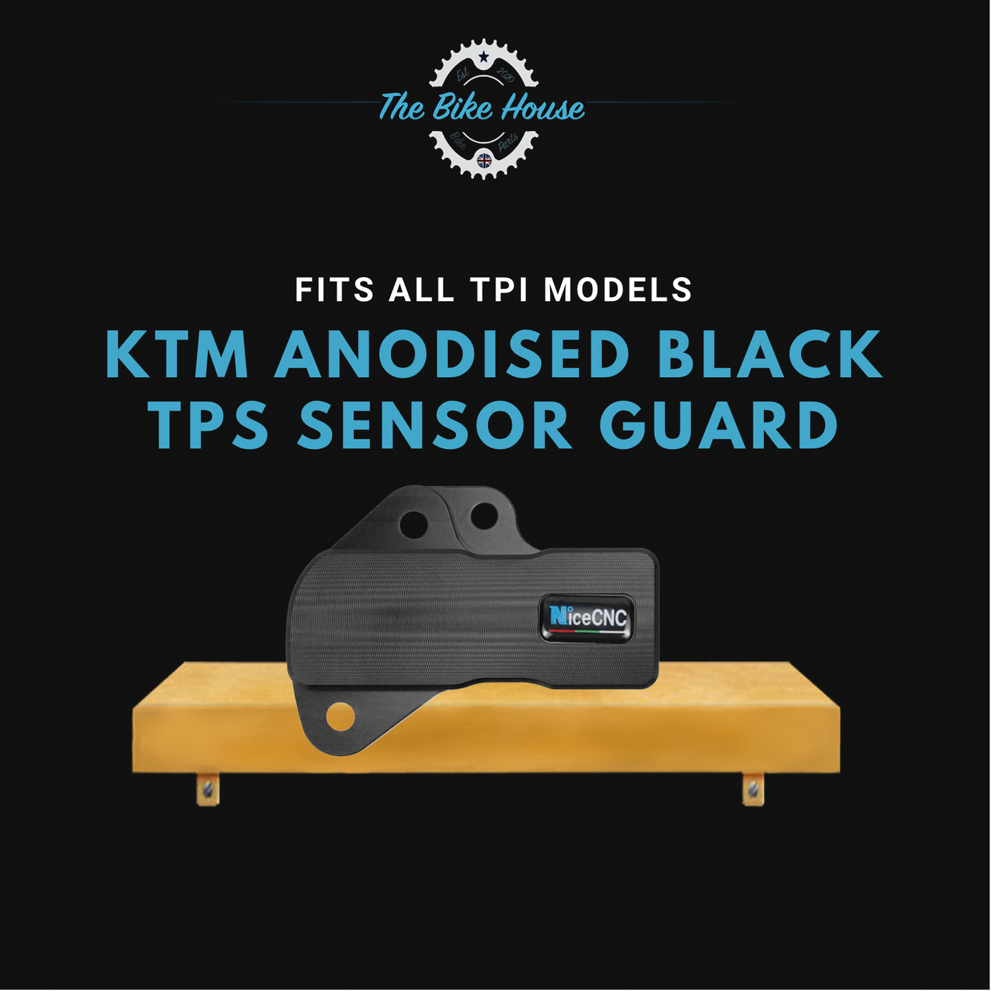 KTM ANODISED BLACK TPS SENSOR GUARD