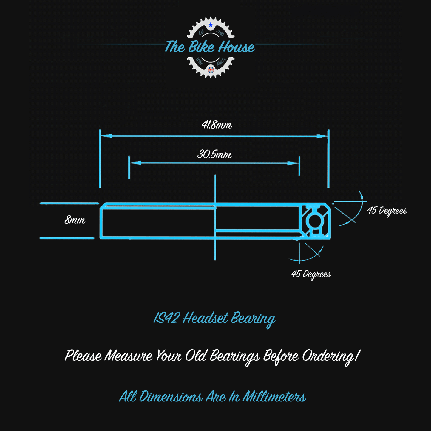 FOCUS RAVEN 8 2019 - 2020 REPLACEMENT TAPERED HEADSET BEARINGS IS42 1 1:8” IS52 1.5” IS 42 52 ACROS AIX-322