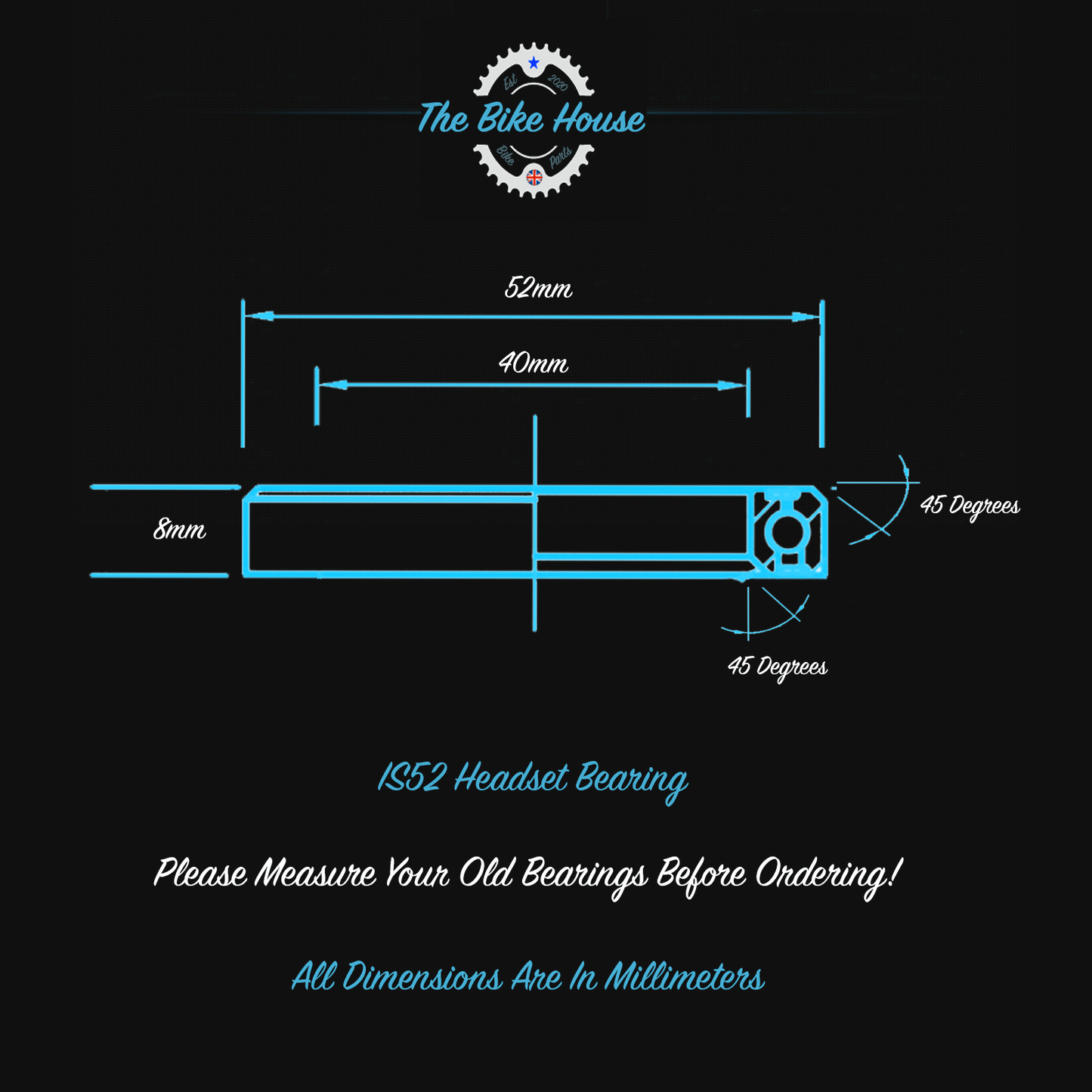 PROPAIN YUMA V2 TAPERED HEADSET BEARINGS IS42 1 1:8” IS52 1.5” IS 42 52 ACROS