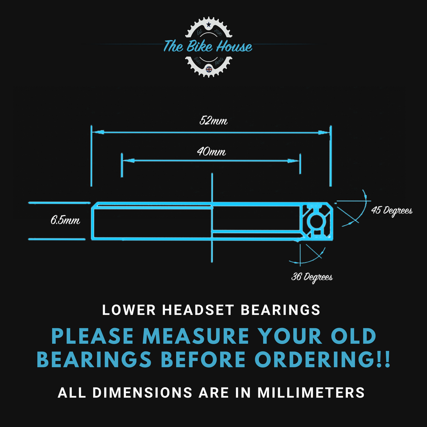 COMMENCAL SUPREME SX 2018 - 2019 HEADSET BEARINGS IS41 1 1:8” ZS56