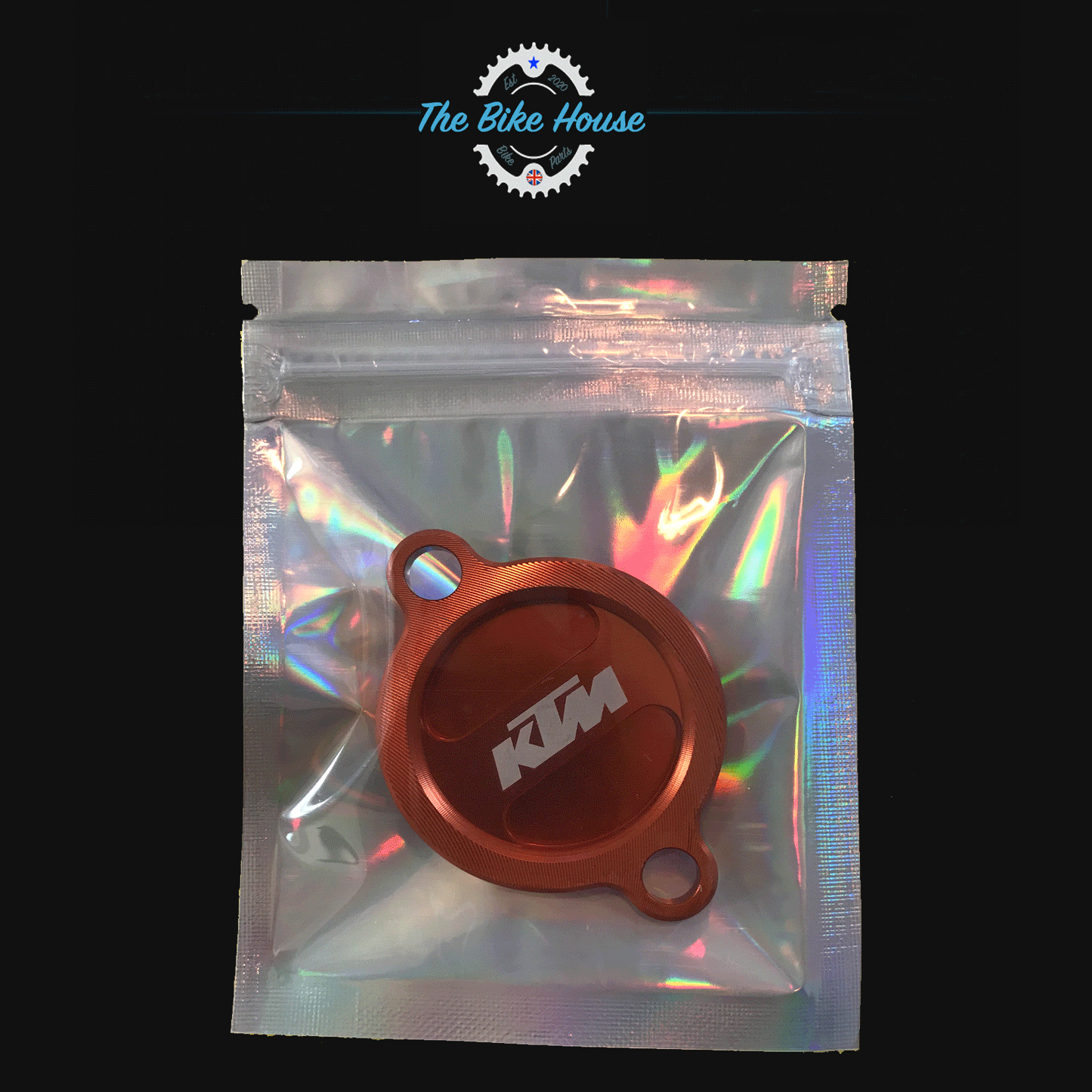 KTM OIL FILTER CAP COVER ANODISED ORANGE SX-F SXS-F EXC-F SMR FREERIDE FACTORY