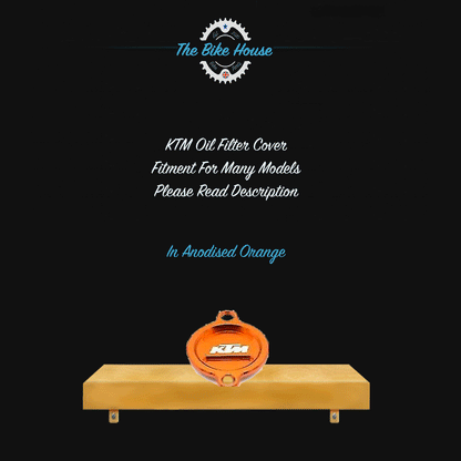 KTM OIL FILTER CAP COVER ANODISED ORANGE SX-F SXS-F EXC-F SMR FREERIDE FACTORY