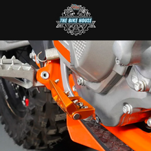 Load image into Gallery viewer, Oversized Anodised orange Folding Rear Brake Pedal Tip Fitment #1
