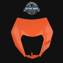 Load image into Gallery viewer, KTM ORANGE HEADLIGHT MASK AND RUBBER BANDS 2014 - 2016
