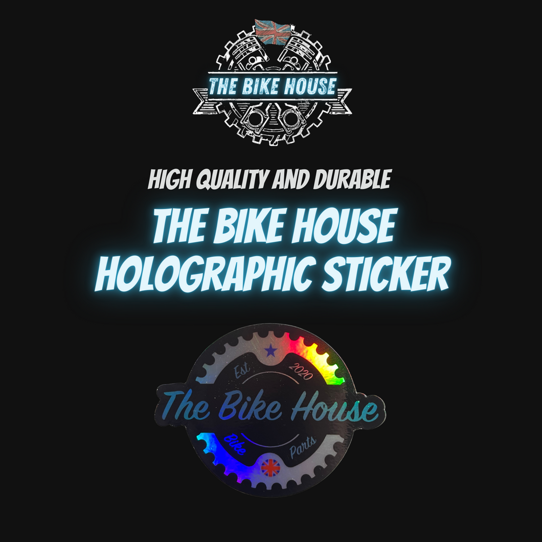 The Bike House holographic sticker