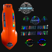 Load image into Gallery viewer, The Bike House holographic 7 piece sticker set
