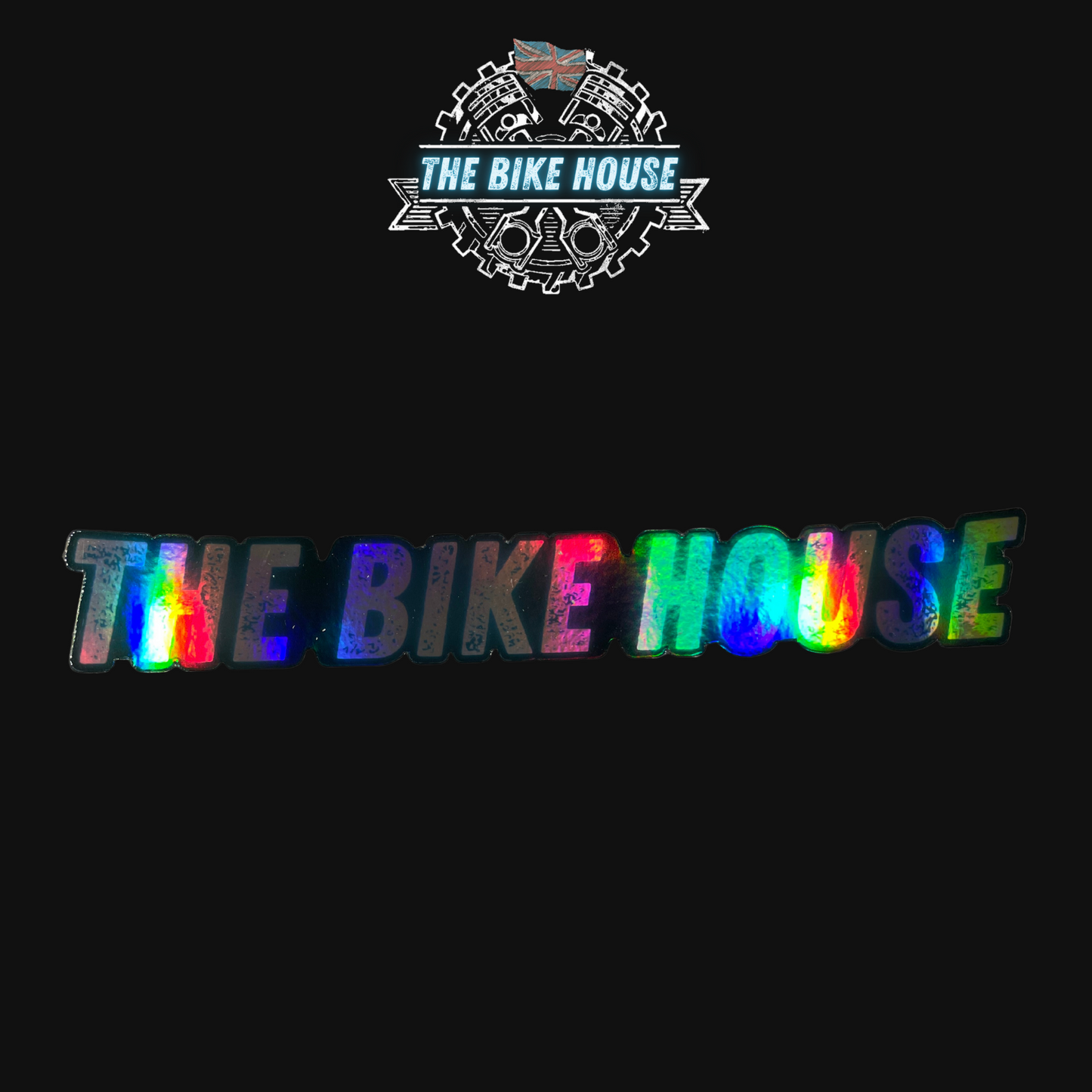 The Bike House holographic 7 piece sticker set