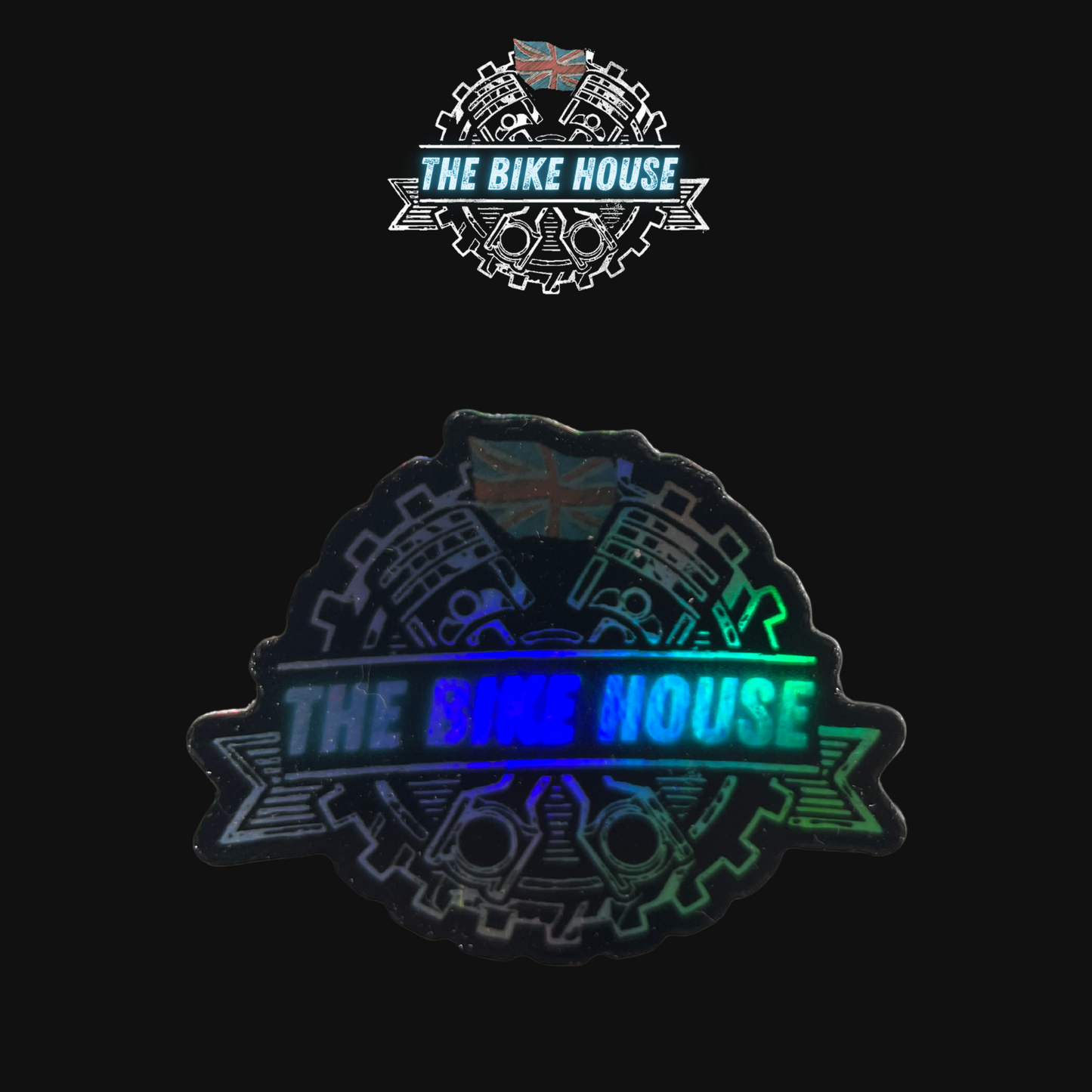 The Bike House holographic 7 piece sticker set